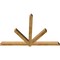 Ekena Millwork Kennewick Rough Sawn Timber Gable Bracket, Western Red Cedar, 84"W x 56"H x 4"D x 4"F, 16/12 Pitch GBW084X56X0404KEN00RWR - alternate 5